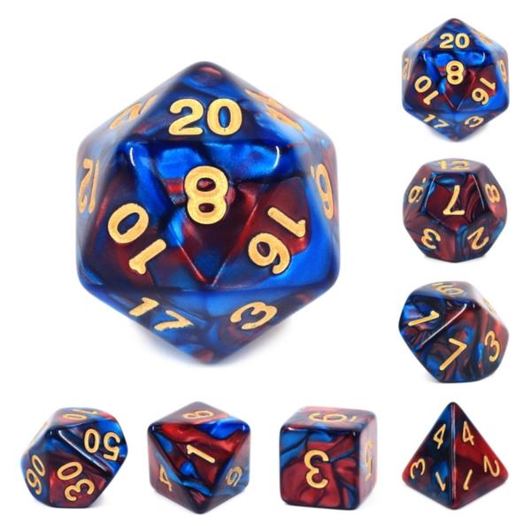 Foam Brain: Blue Blood RPG Dice Set